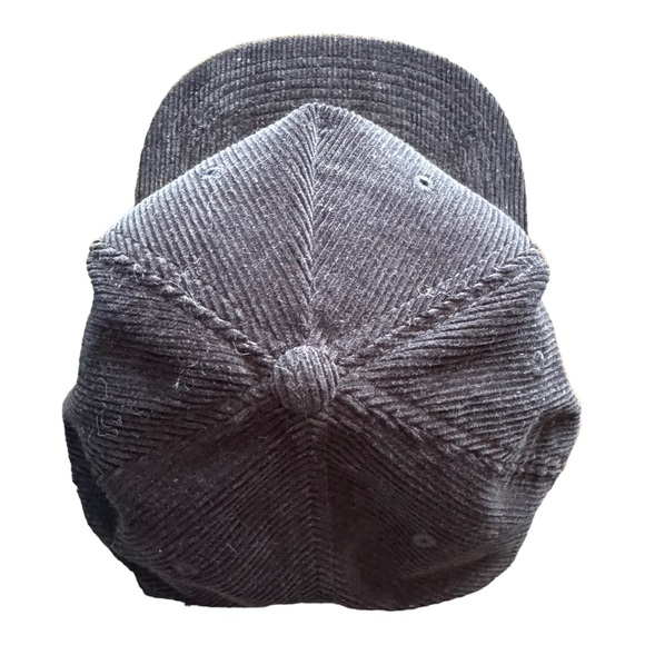 DC shoes skater black corduroy baseball hat rare grunge - Picture 4 of 8